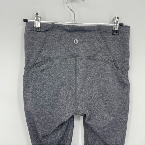 Lululemon Train Times Crop gray Leggings Sz 6 Inseam 17” - Picture 2 of 7